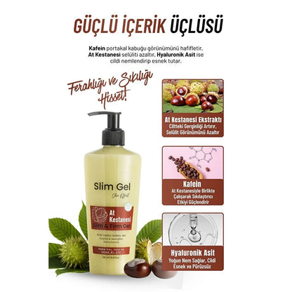 SLİM GEL AT KESTANELİ Sıkılaştırıcı–Selülit Karşıtı