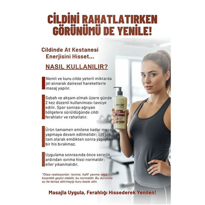 SLİM GEL AT KESTANELİ Sıkılaştırıcı–Selülit Karşıtı