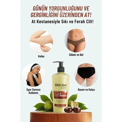 SLİM GEL AT KESTANELİ Sıkılaştırıcı–Selülit Karşıtı