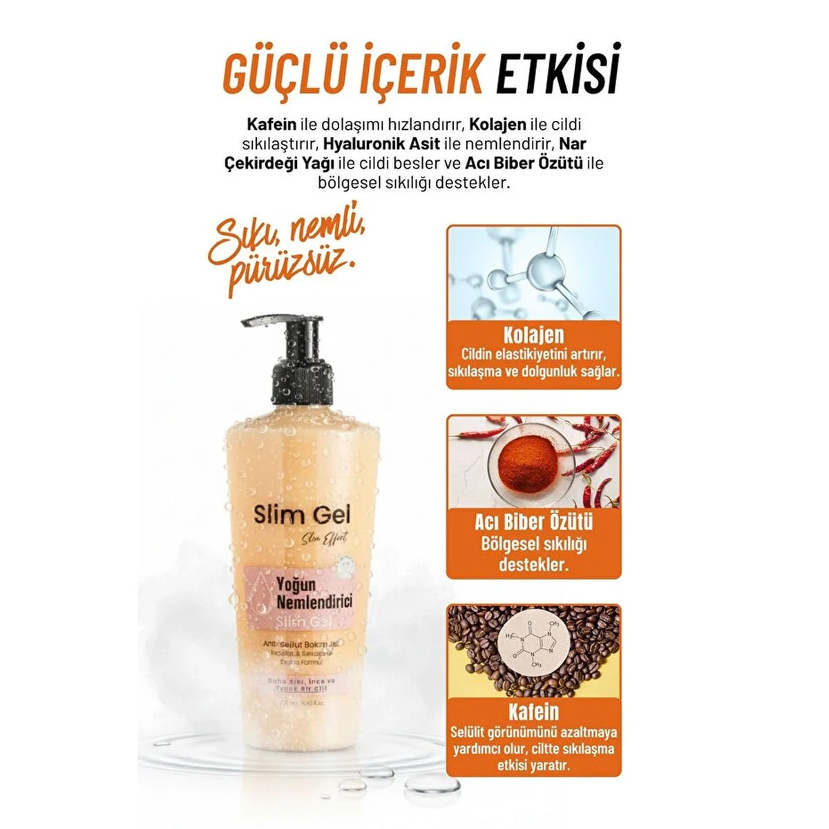 SLİM GEL - Selülit & Çatlak Karşıtı Sıkılaştırıcı Jel