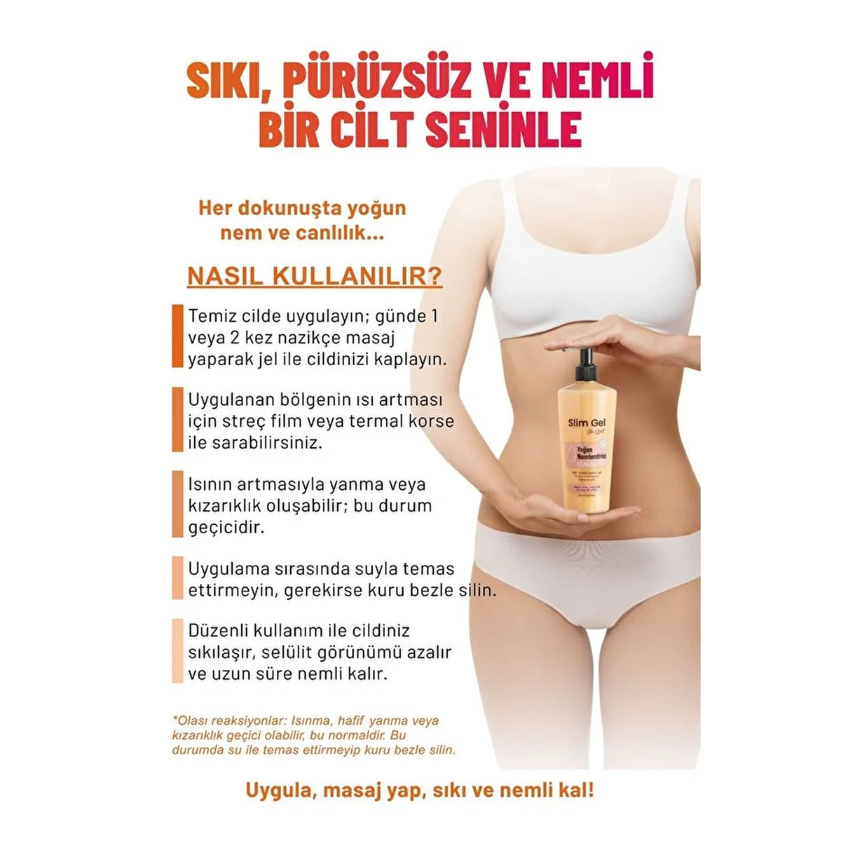 SLİM GEL - Selülit & Çatlak Karşıtı Sıkılaştırıcı Jel